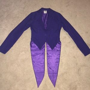 Purple blazer. Joker costume